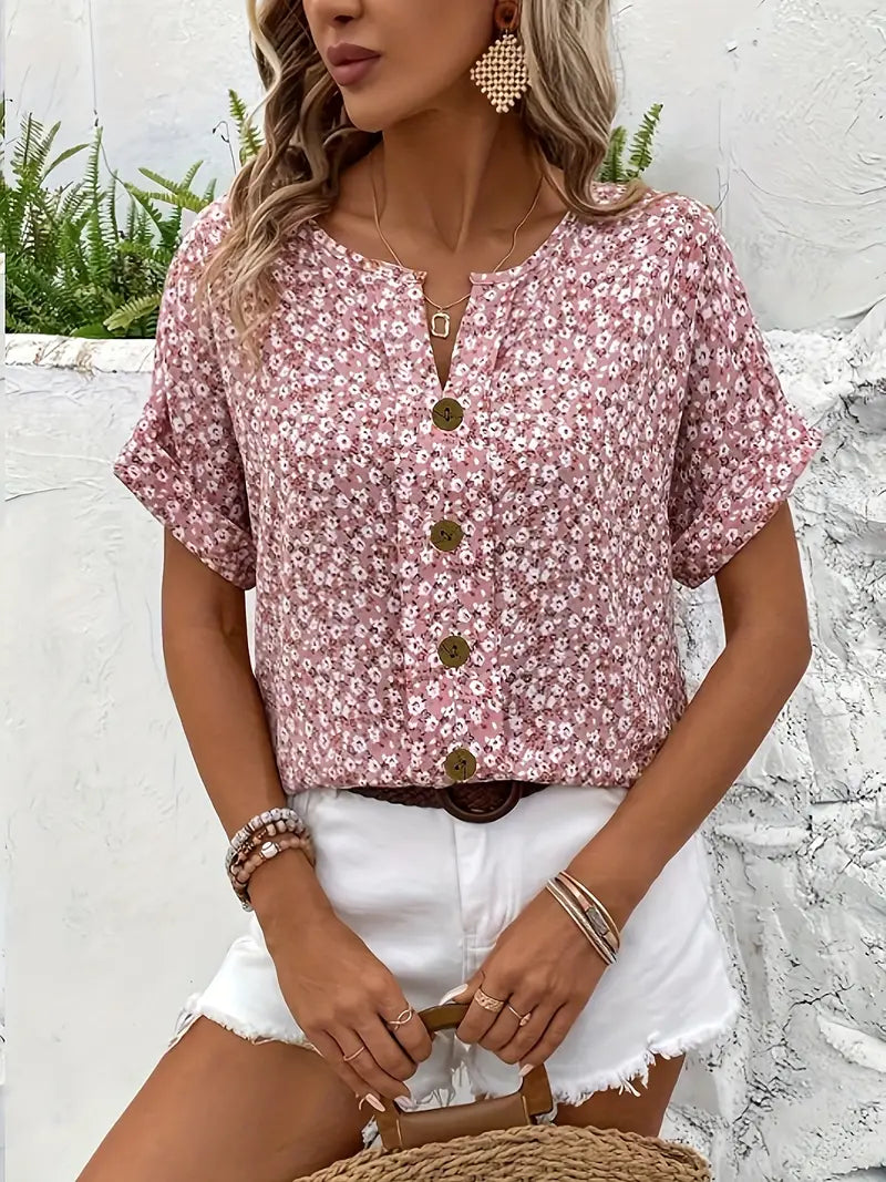 Mery | Button Summer Top