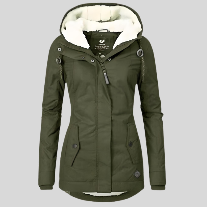 Tamara |  Long Jacket With Hood And Lining