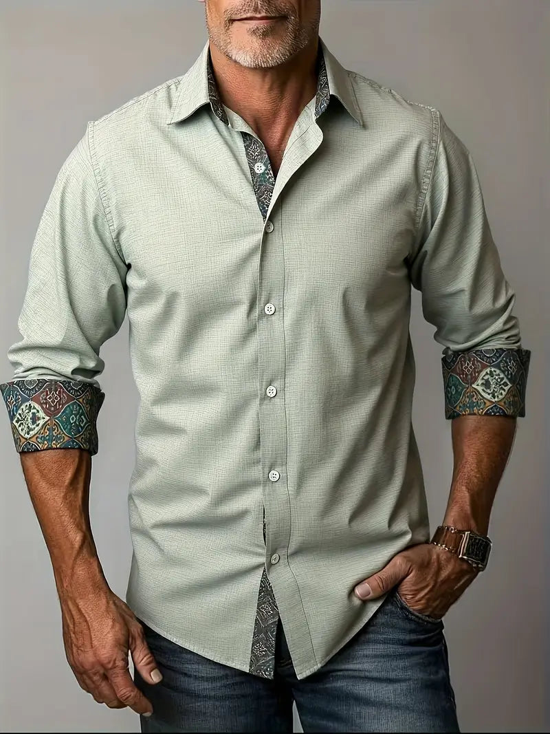 Roberto | Long Sleeve Button-Up Shirt