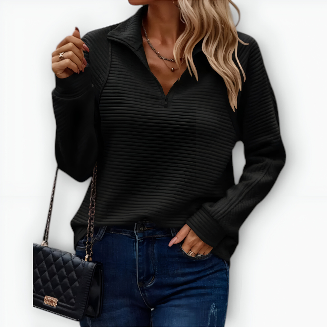 Sylva | Elegant Half-zip Sweater