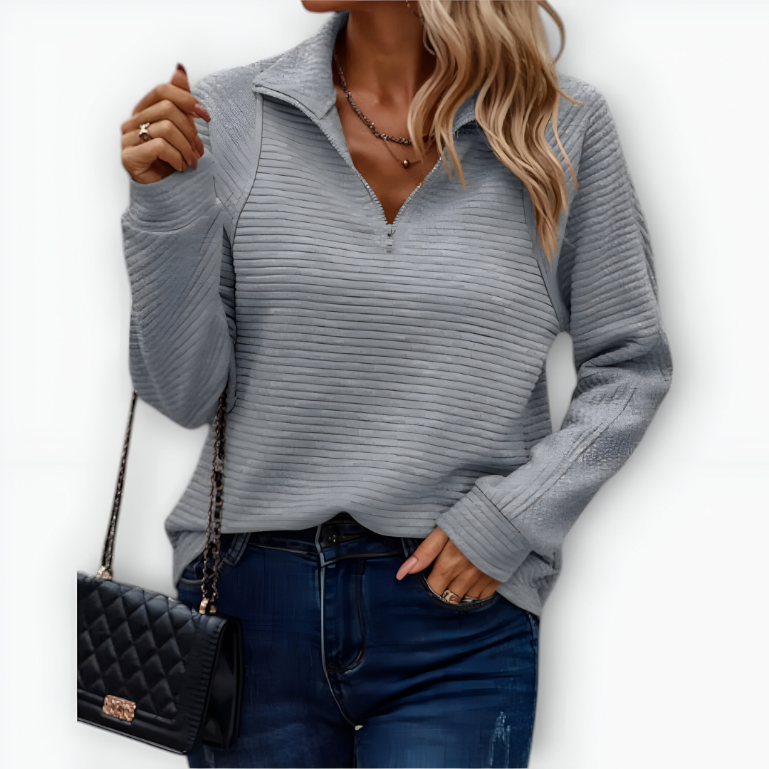 Sylva | Elegant Half-zip Sweater