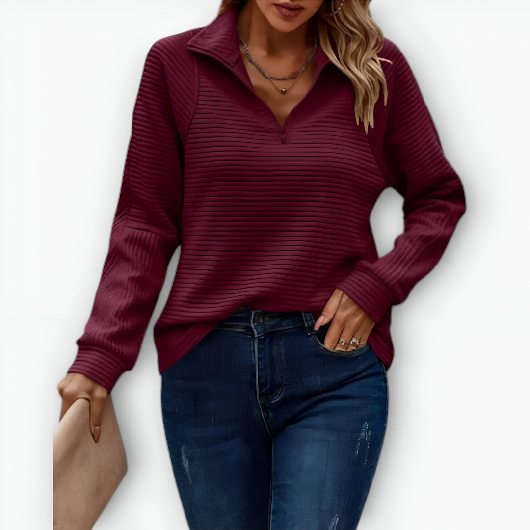Sylva | Elegant Half-zip Sweater