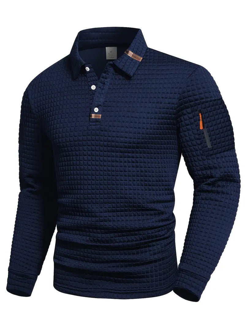 Steve |  Polo Shirt in Structured Fabric