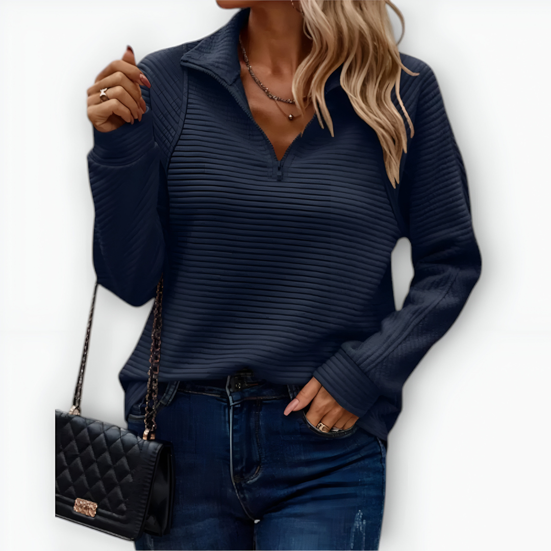 Sylva | Elegant Half-zip Sweater