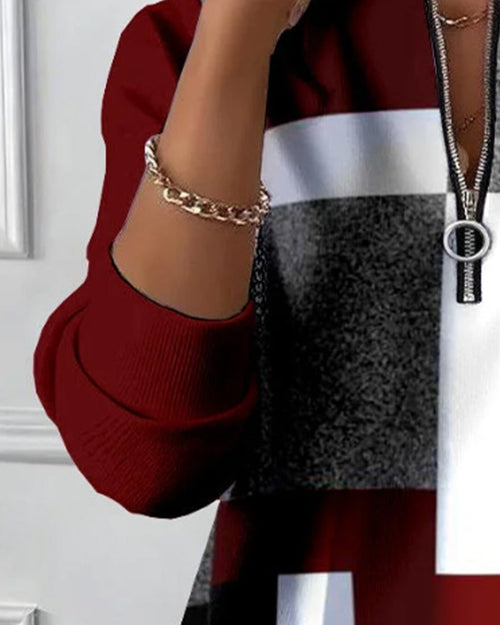 Alexa | Casual Half-Zip Sweatshirt