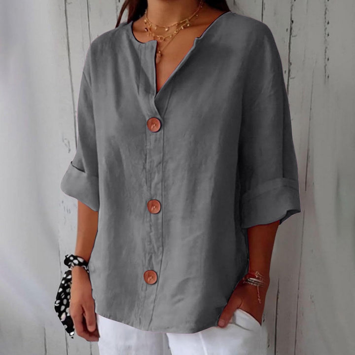 Nina | Graceful Drape Blouse