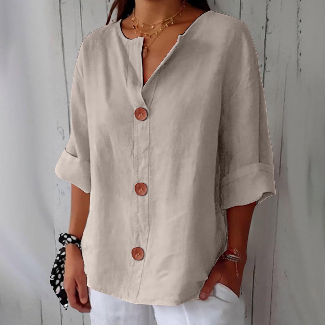 Nina | Graceful Drape Blouse