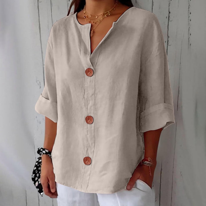 Nina | Graceful Drape Blouse
