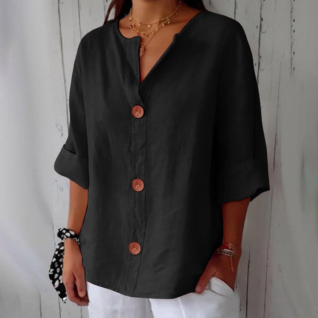 Nina | Graceful Drape Blouse