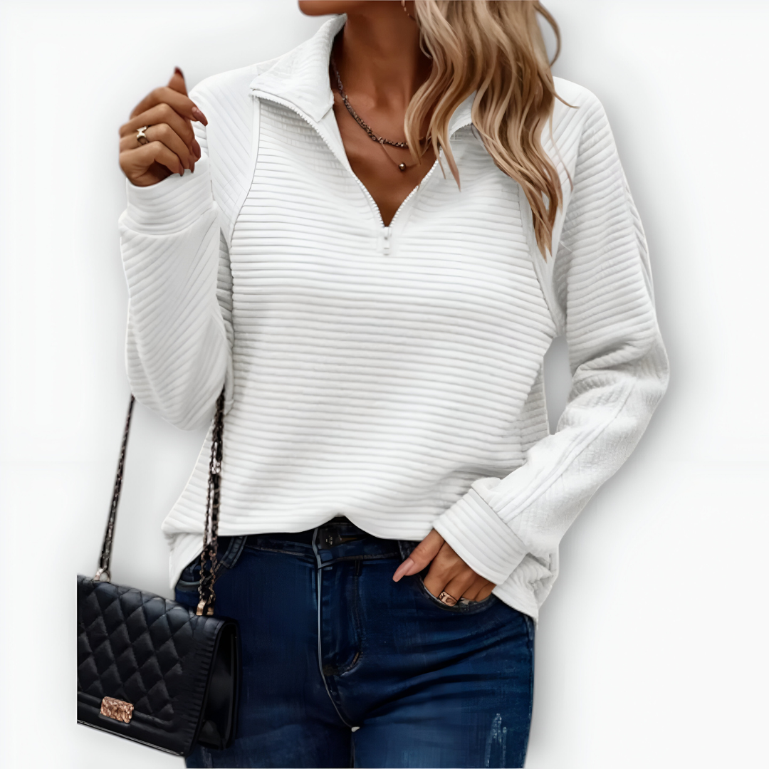 Sylva | Elegant Half-zip Sweater