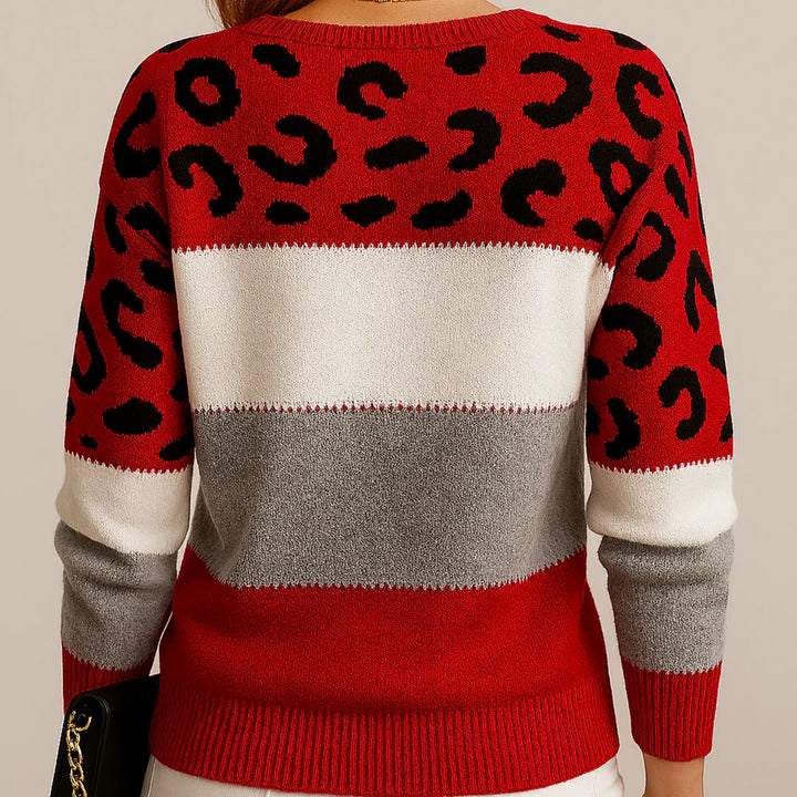 Megan | Casual Leopard Print Sweater