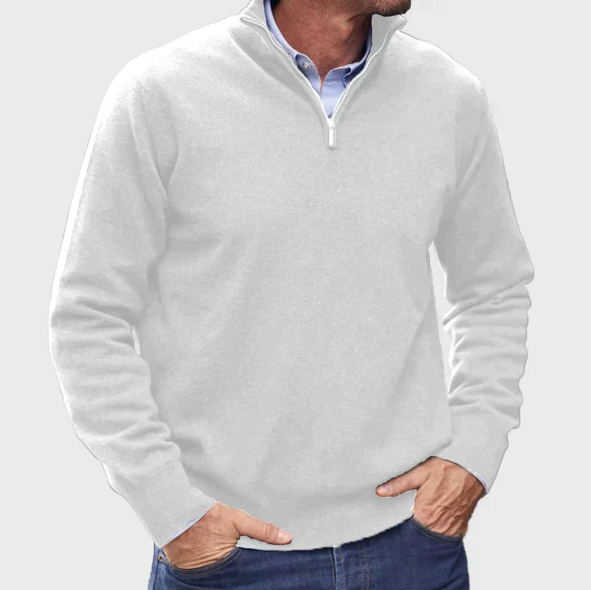 Larry | Italian Men’s Sweater with Zipper