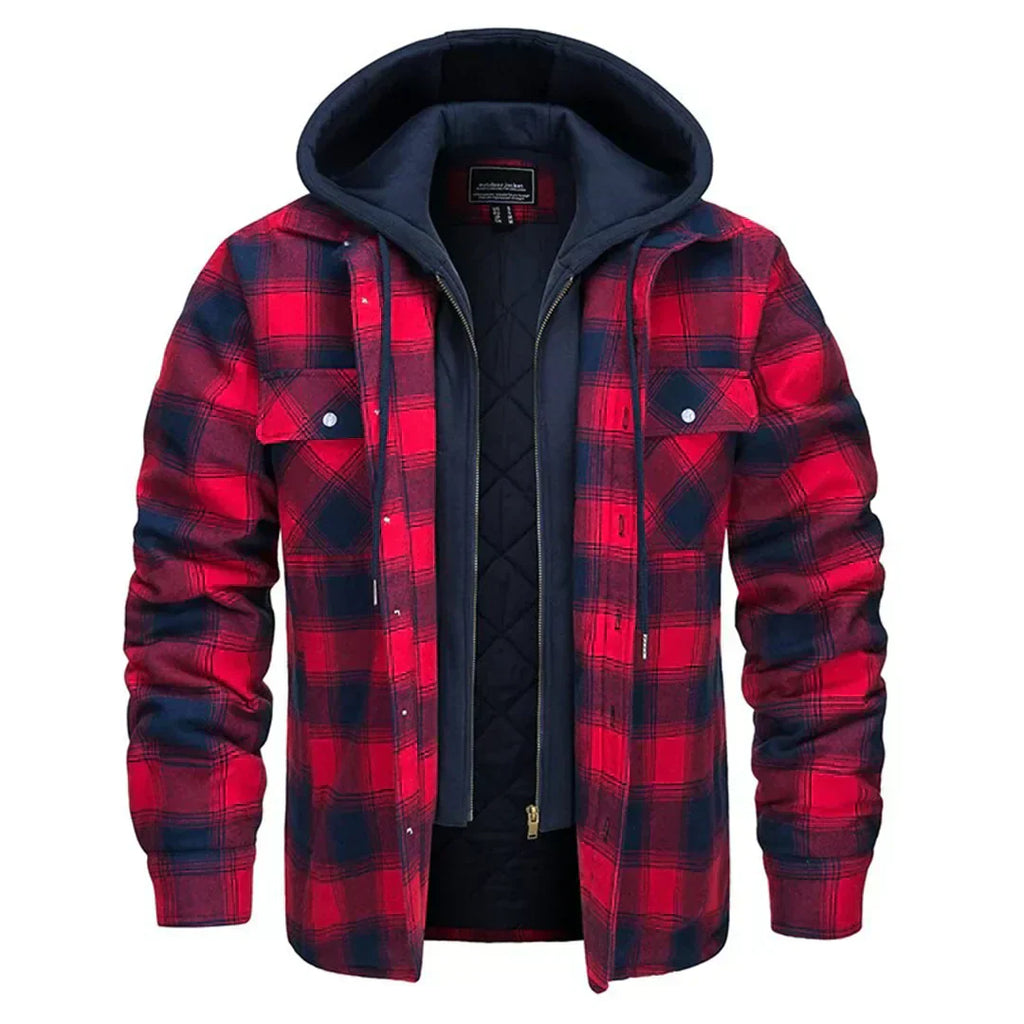 Charles | Checked Hooded Jacket