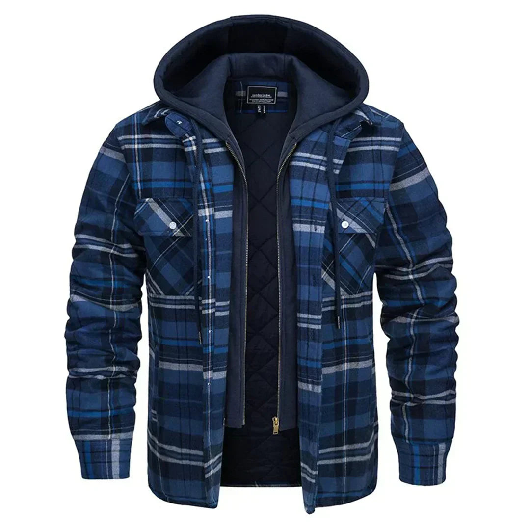 Charles | Checked Hooded Jacket