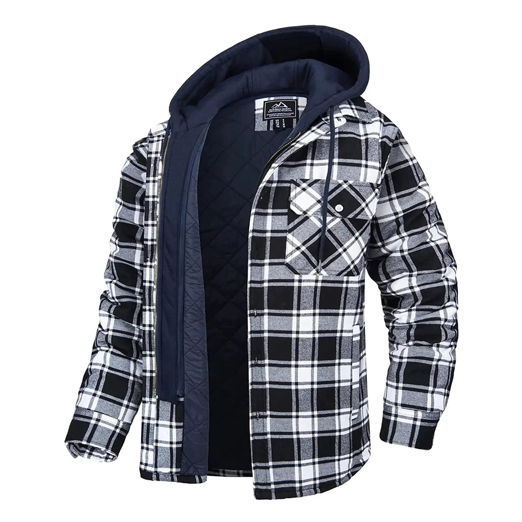 Charles | Checked Hooded Jacket