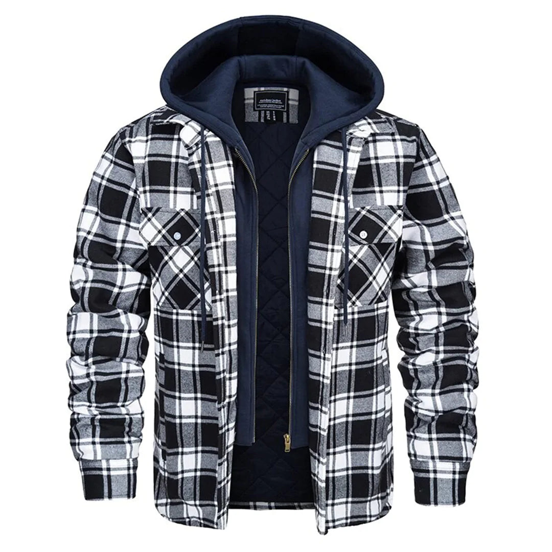 Charles | Checked Hooded Jacket