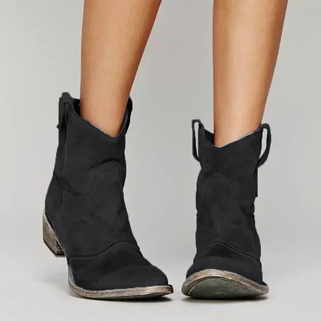 Charlotte | Vintage Western Ankle Boots