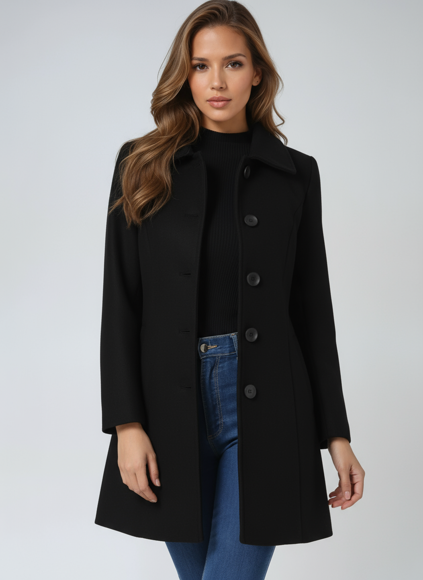 Julie | Single Breasted Winter Trench Coat