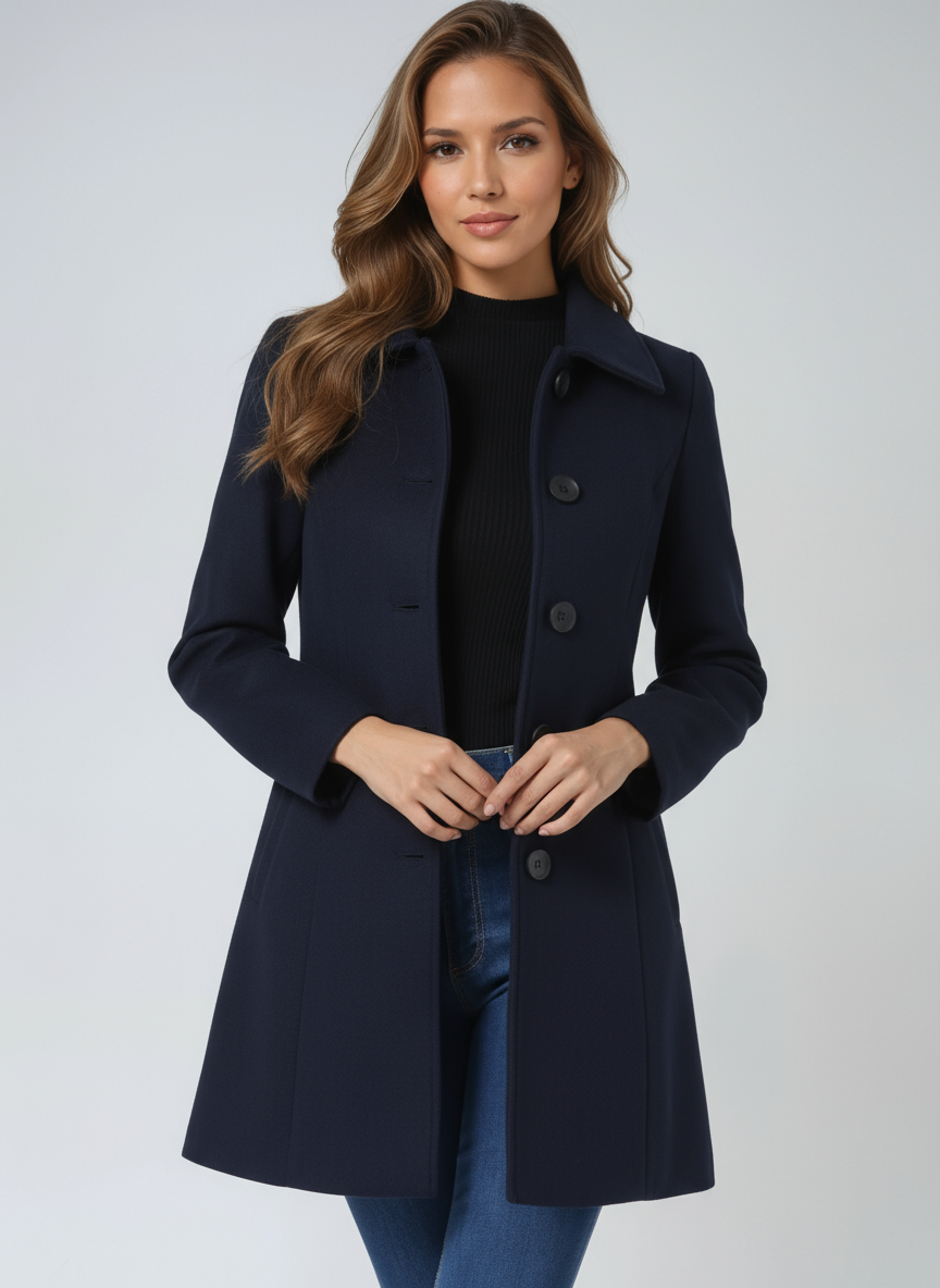Julie | Single Breasted Winter Trench Coat