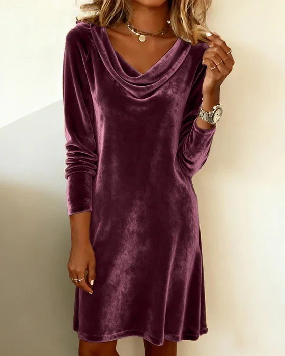 Camile| Loose Fitting Velvet Dress