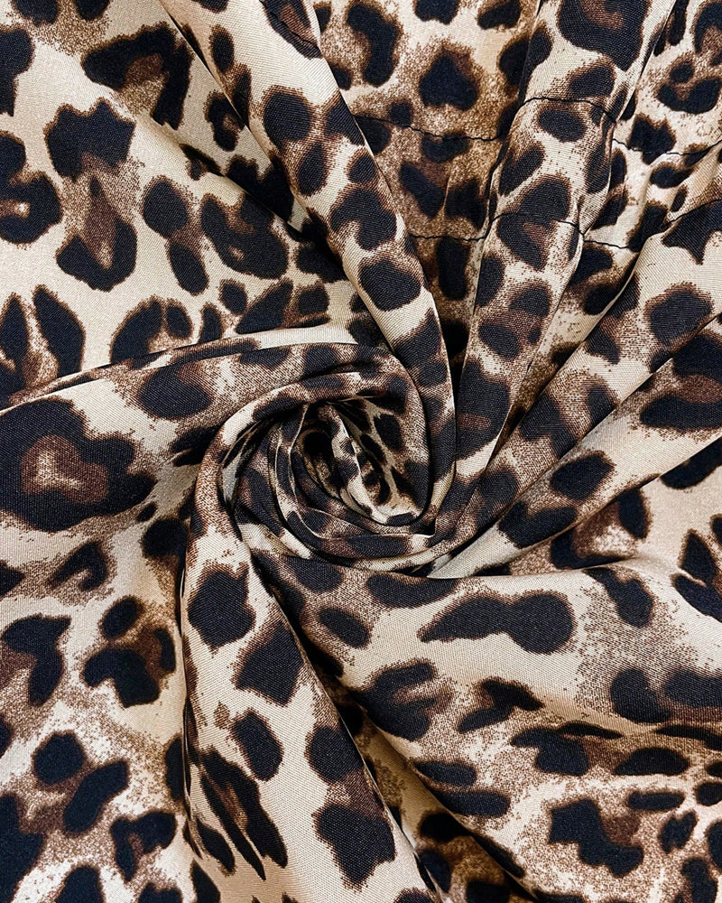 Joy | Reversible Hooded Coat with Leopard Print