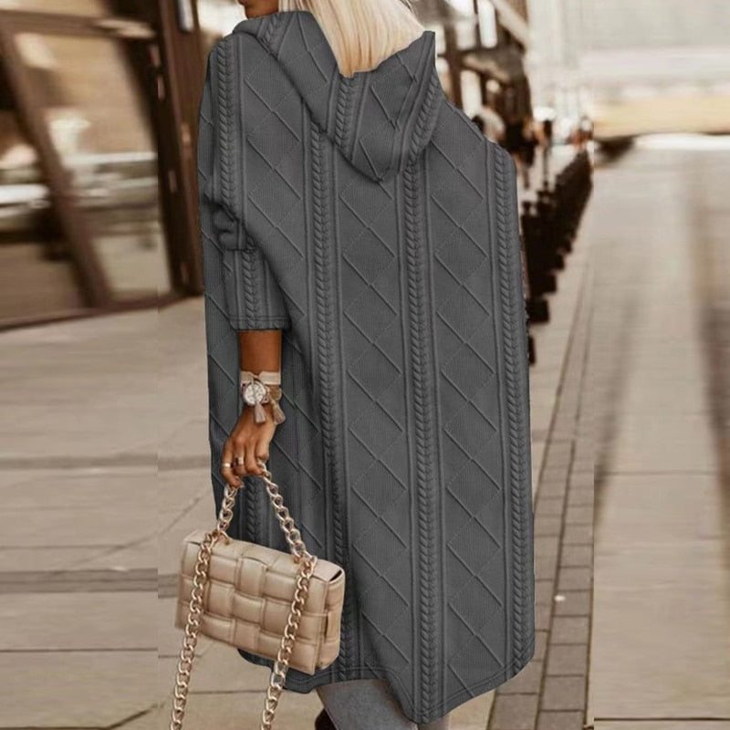 Joan | Extended Length Hooded Cardigan